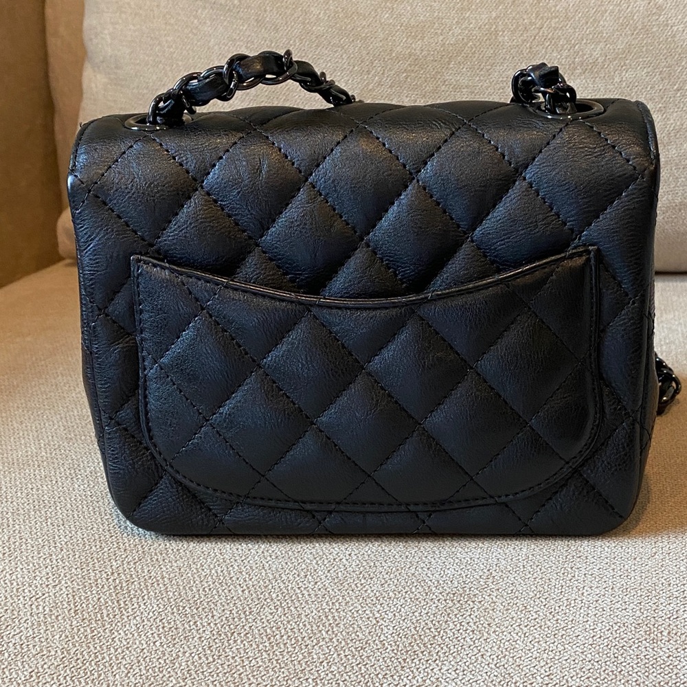 Authentic Chanel So Black Mini square. - Picture 2 of 13